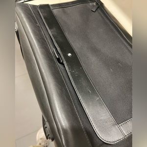 Montblanc messenger bag in black with monogramming $100 or best offer !